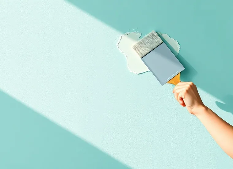 Application d'un enduit décoratif à la lisseuse sur un mur