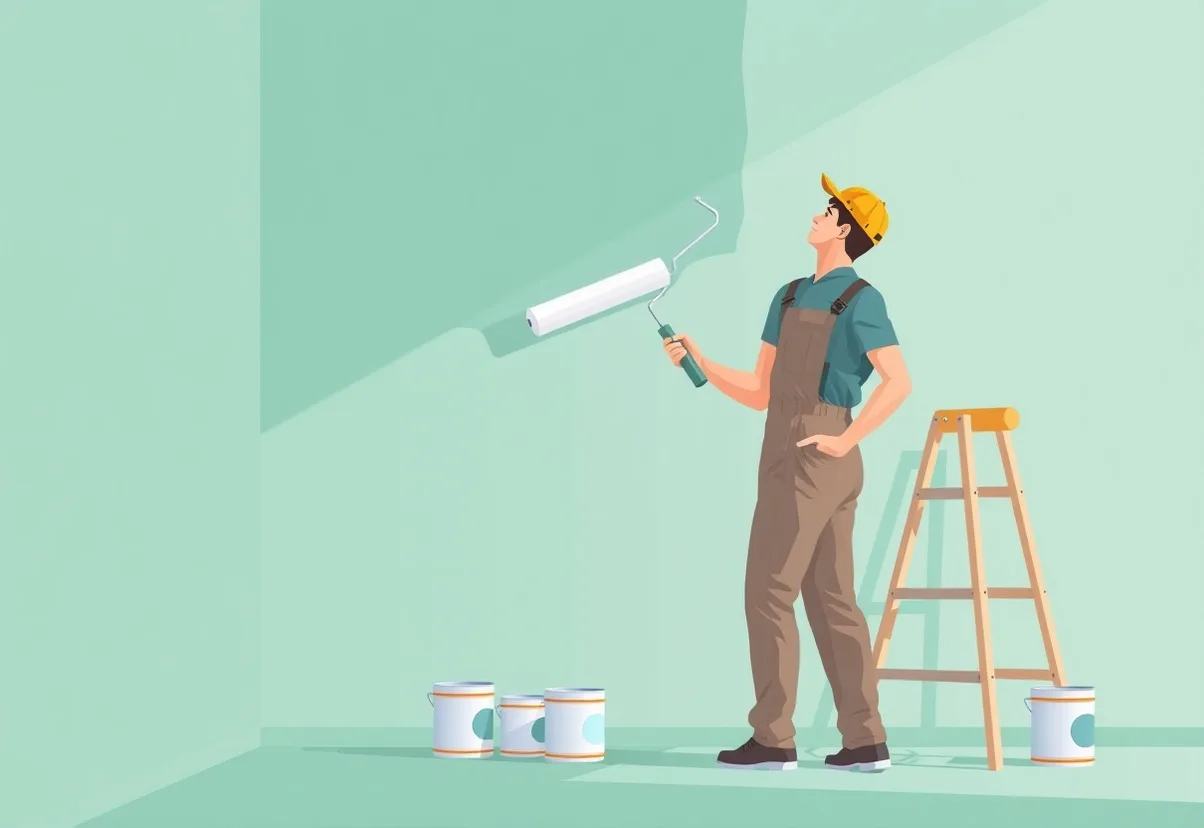 Peintre Reims 51100 en intervention sur un chantier