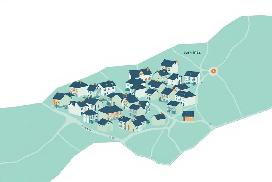 Carte du secteur d'intervention autour de Reims (51100)